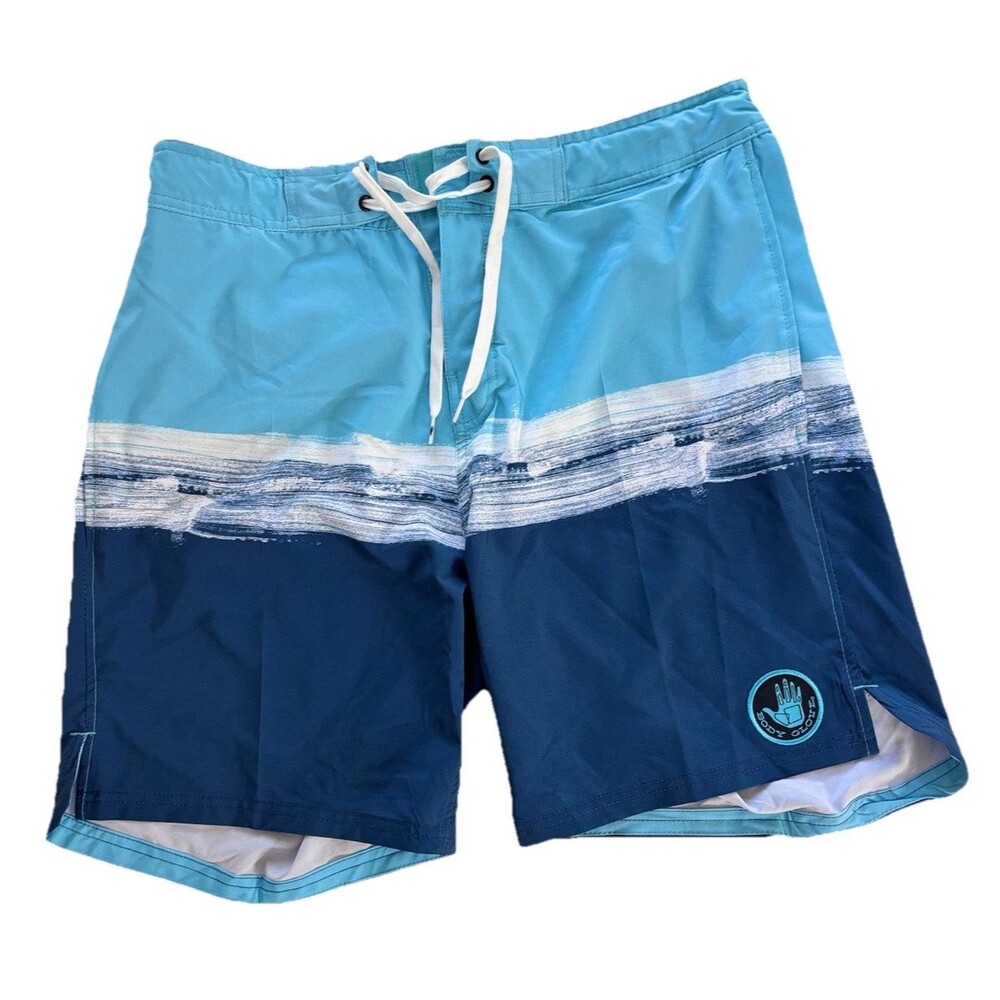Body Glove Men’s Board Shorts Swim Trunks Blue Size L 34 New No Tags Surf